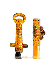 Меч и ножны с золотой облицовкой. Перещепинский клад. / www.kulturamira.ru