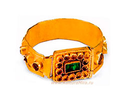 Браслет, инкрустированный изумрудом. Перещепинский клад. / www.kulturamira.ru